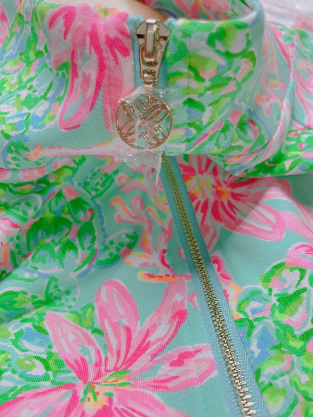 LILLY PULITZER UPF 50+ Skipper Popover Long Sleeve Half-Zip Pullover Top - Picture 6 of 8